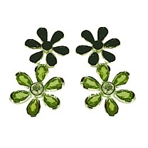 PENDIENTE DE PLATA CON OSIDIANA/OLIVINA