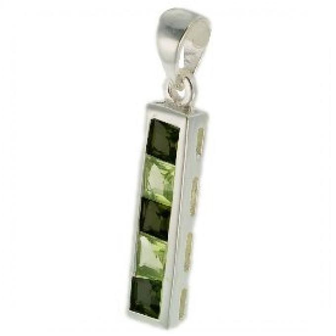 C/PLATA CON OLIVINA/OBSIDIANA