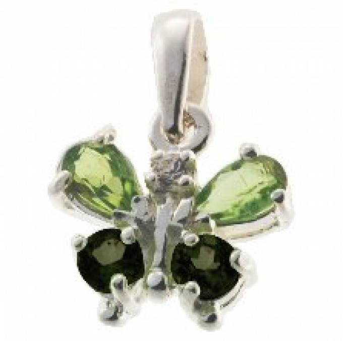 C/PLATA CON OLIVINA/OBSIDIANA