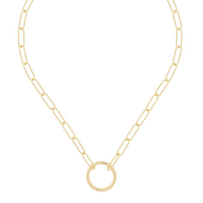 COLLAR DE ESLABONES CHAPADO ORO 45 CM