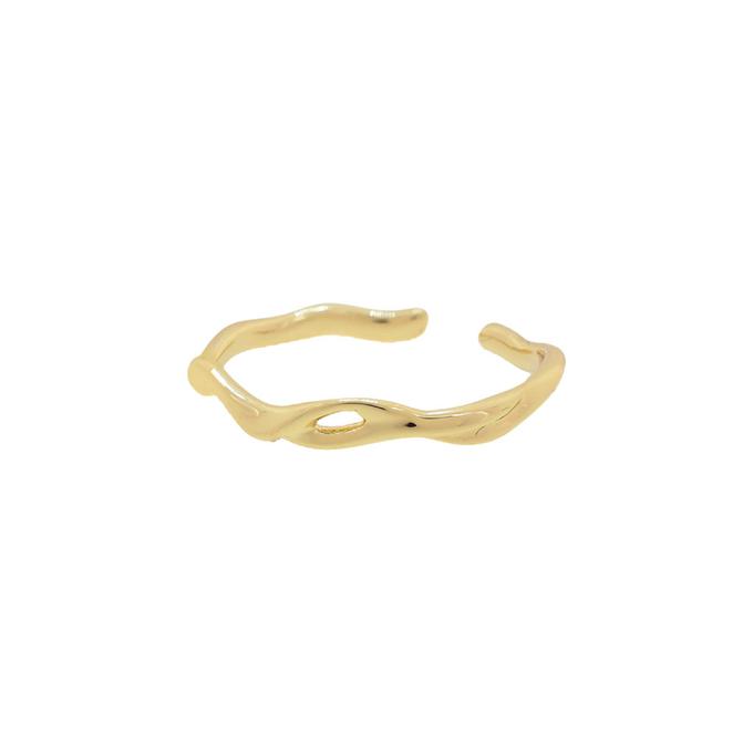 Anillo fino talla universal entrelazado